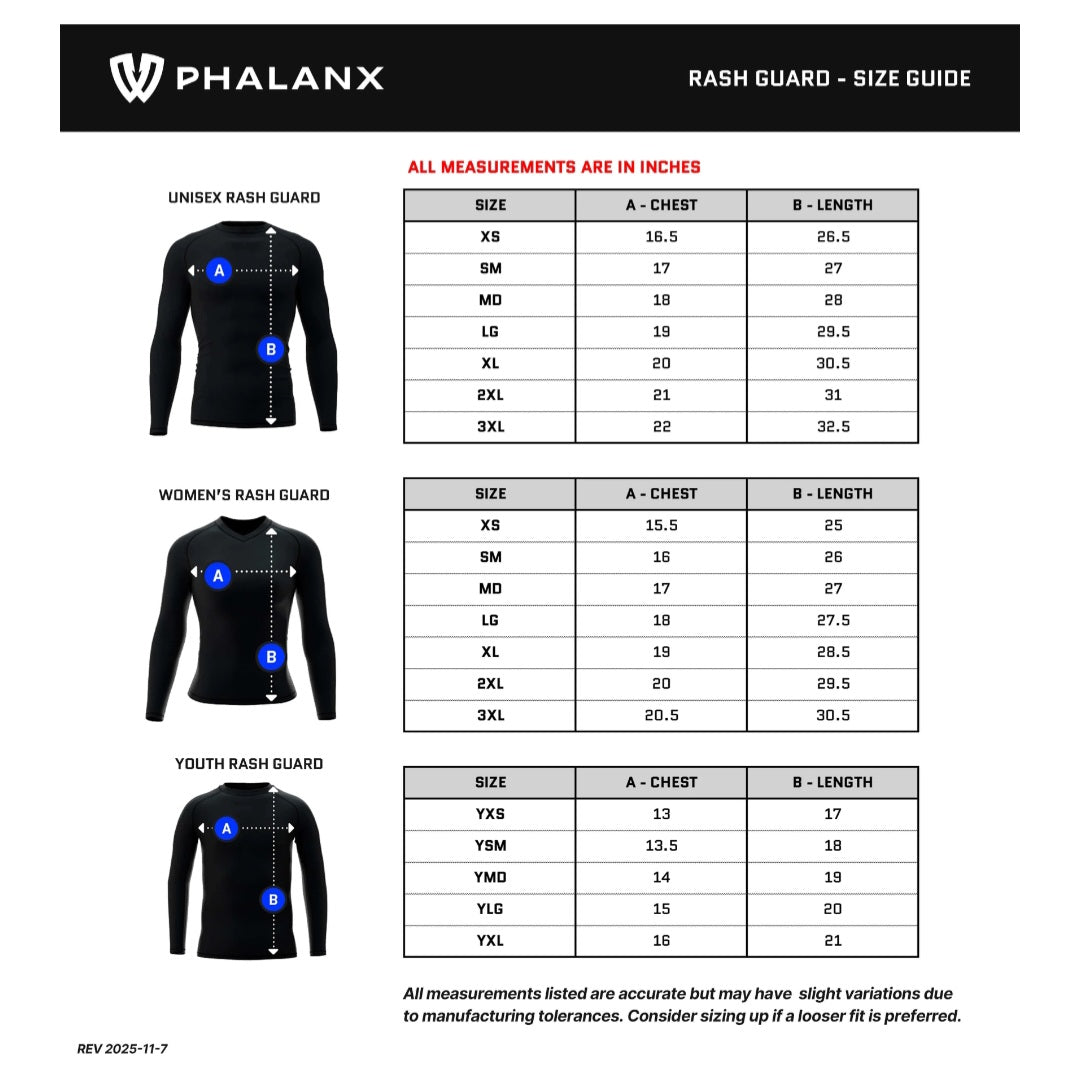 *Phalanx 2026 EGC Fight Kit - WOMENS Rashguard*